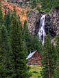 Waterfall Cabin, Silverton, Colorado
photo via jackie