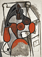 picasso, pablo femme assise ||| abstract ||| sotheby's n09860lot4jcrgen