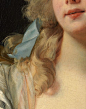 greuze:  Louise Élisabeth Vigée Le Brun, Madame Grande (Detail), 1783: