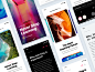 News app concept template full