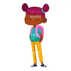 卡通小朋友形象  - 源文件下载【酷图网】卡通人物,儿童形象,学生形象,小孩子,小朋友,