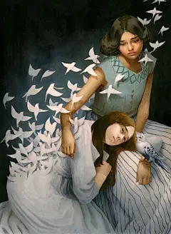 美国《花花公子》的品牌插画师作品欣赏 : ﻿ Tran Nguyen 越南艺术家 人物插画结构严谨装饰感强 Tran Nguyen 在纸上以薄釉的形式创造一个精致的效果，给我们一个不同的视觉冲击。 Tran的作品在纽约，洛杉矶，迈阿密，伦敦和巴塞罗那的画廊展出。 Tran Nguyen