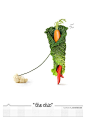 趣味蔬果创意海报