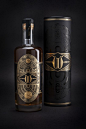 威士忌和油墨标签设计由联合创意（Daventry的Collotype印刷）。