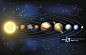 太阳系的行星图片素材