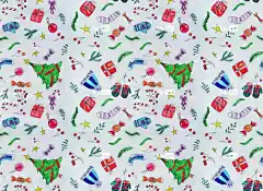 新年 圣诞节 冬季 酷背景 水彩 画画 4K壁纸1920X1080