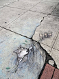 David Zinn 有趣的街头涂鸦 