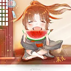 动漫美图，Q版古风人物手绘