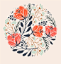 Florals : Plant and flower pattern designs.