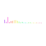 简约声音音波渐变酷炫动态贴纸