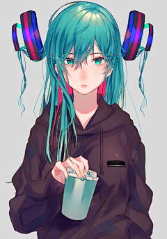 blue然采集到初音