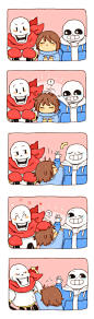 2016-03-10-817083.jpeg (427×1450)#传说之下 Undertale# #Frisk# #Papyrus# #Sans#