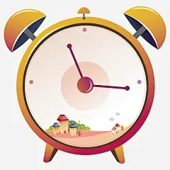 卡通小闹钟高清素材 写实 创意 手绘 拟物化 时钟 闹钟 元素 免抠png 设计图片 免费下载 页面网页 平面电商 创意素材