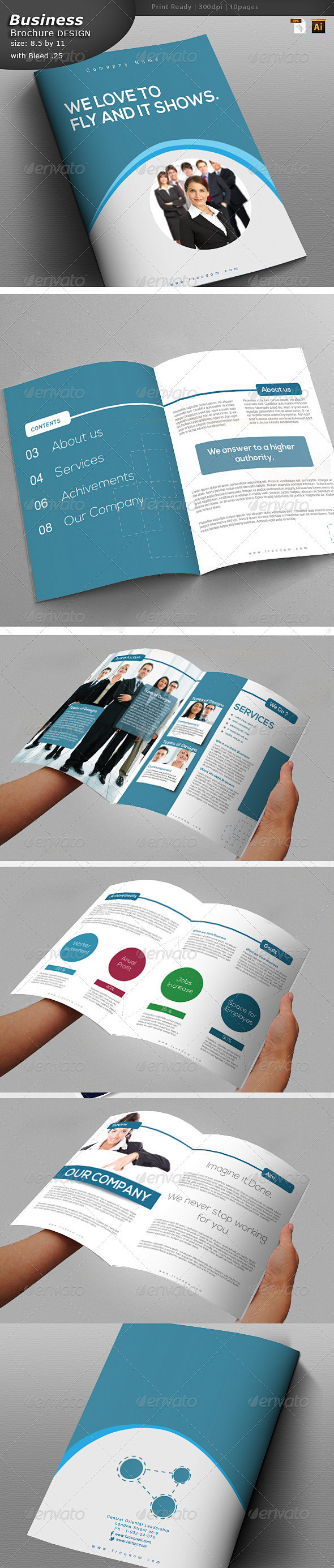服务画册设计 - 宣传册打印模板
