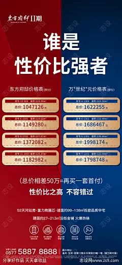 地产价格性价比海报-源文件-志设网-zs9.com