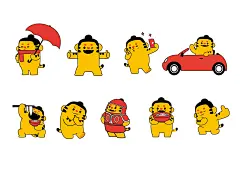 乃心虎IP卡通形象设计-古田路9号-品牌创意/版权保护平台