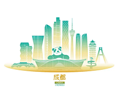 固态病体采集到建筑插画