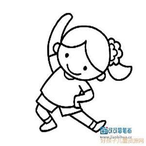 儿童简笔画小孩