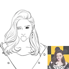 手绘头像写实漫画卡通黑白简笔画纹身刺青稿插画照片转手绘定制-淘宝网