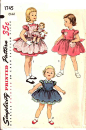 Simplicity 1745 Photocopy of Vintage 50s Toddler Dress and | Etsy
