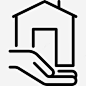 住房图标png免抠素材_新图网 https://ixintu.com 手 家 建筑 房子 慈善机构 房地产