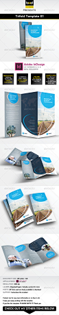 Trifold Brochure Template 01 - InDesign Layout - Corporate Brochures
