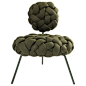 1stdibs Bench - Cloud Lounge Handmade Upholstery Neoprene Olive Brazilian Linen, Hardwood