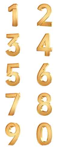 金属数字灵感图 1