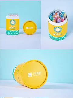 三米优创儿童蜡笔安全无毒可水洗炫彩水溶安全画笔套装幼儿园小学生婴儿绘画涂鸦笔丝滑旋转万圣节脸彩油画棒-tmall.com天猫