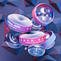 balloon Candy glass gradient plastic rope transparent AIR MAX DAY Nike c4d