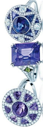 Art Deco-style rings in diamond and platinum settings, From The Great Gatsby collection by Tiffany & Co: 