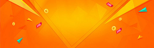 橙色背景图banner