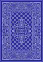 Playing Card Back - Blue Art Print