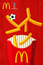 麦当劳的俄罗斯2018世界杯主题平面广告，俄罗斯风情 ​​​​