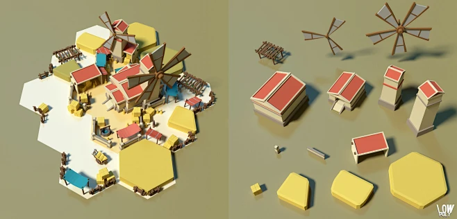 LOWPOLY-花瓣网