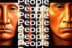 复古土著民族原始部落祖先人物面孔肖像人像头像手绘插画设计素材-淘宝网