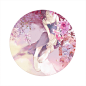 紫藤  - ·Lia·_少女,花卉_涂鸦王国