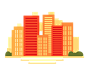 扁平矢量插画素材 房屋建筑