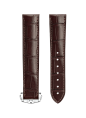 两件式表带 棕色鳄鱼皮表带，搭配折叠表扣 - 98000115