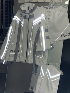 小wei威wei采集到赛博朋克/现代服装质感