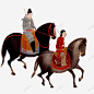 古人骑马图高清素材 元素 页面网页 平面电商 创意素材 png素材