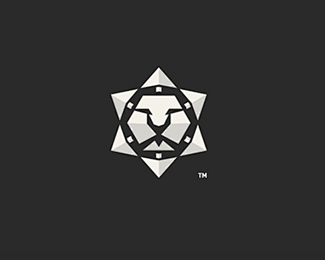 36个威武狮子logo-动物标志设计 (...