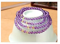 【石玥珠宝水晶手链女款 紫黄晶手链 女款多圈紫水晶手链手串 3-4mm配珠宝鉴定证书】石玥珠宝 水晶手链女款 紫黄晶手链 女款多圈紫水晶手链手串 3-4mm配珠宝鉴定证书【行情 报价 价格 评测】-京东