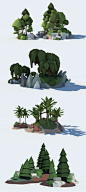 Low Poly Tree Pack. Unity 3D Game Asset. Contains 38 stylized low poly trees as .dae (Collada) mesh files and ready-to-use prefabs.Tree types: - simple spruces - wrinkled spruces - round broad-leaved trees - sharp broad-leaved trees - birchtrees - weeping