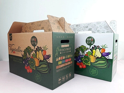 现货精品手提超市果蔬菜包装盒礼品盒纸盒子水果蔬菜包装箱纸箱淘宝网