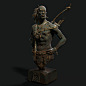 The Hunter, Santhosh kumar Racha : Hello Everybody,
Here is my latest Character work -The Hunter - Native American character
Highly inspired by the Sculptures of Mr. John Coleman.
I tried to make the sculpture with the feel of Ancient Bronze cast 
Entire 