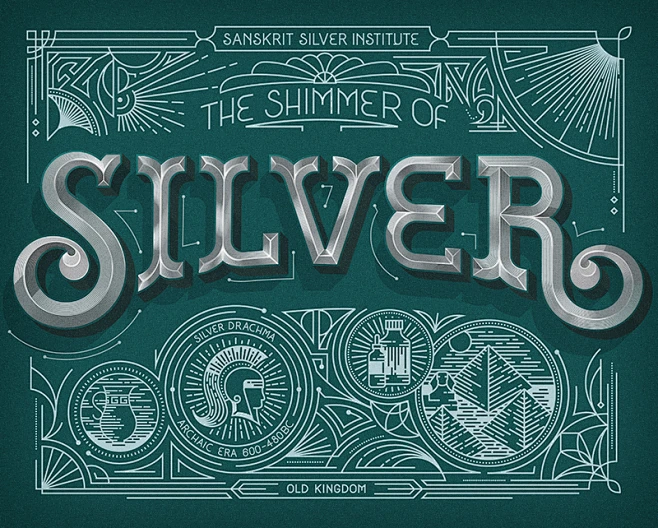 Precious Metals : We created a series of typographic illustrations ...