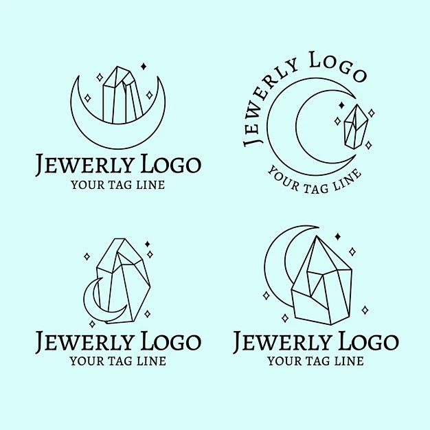 珠宝首饰，宝石，logo标志矢量图素材-花瓣网