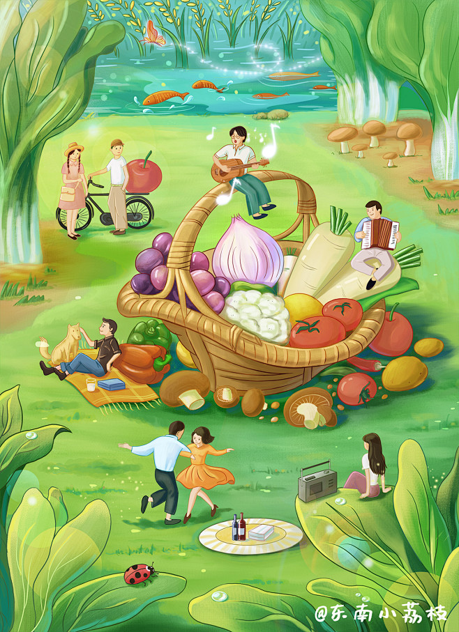 稻香_Lizziee__插画师作品_涂鸦...