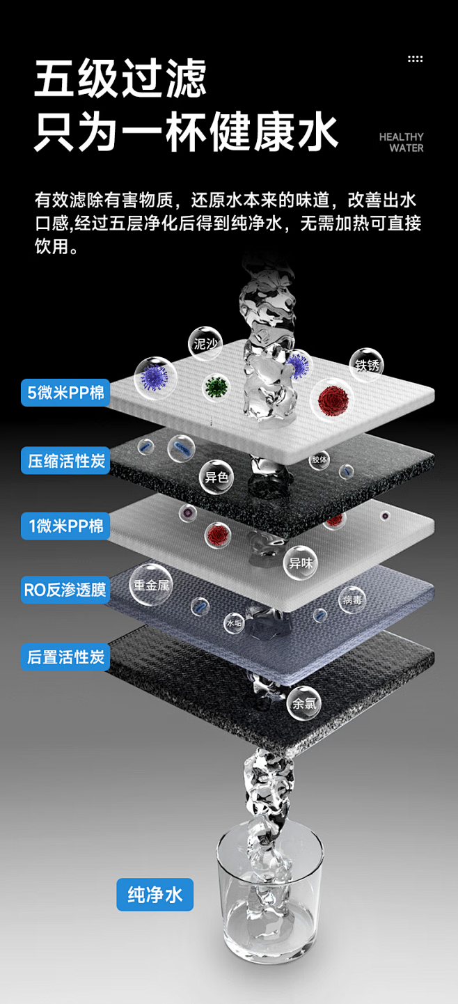 希力商用净水器大型冰水直饮机大流量RO反...